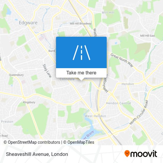 Sheaveshill Avenue map