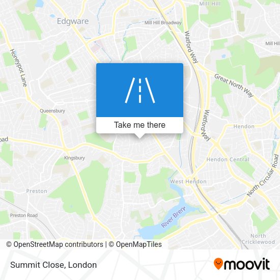 Summit Close map