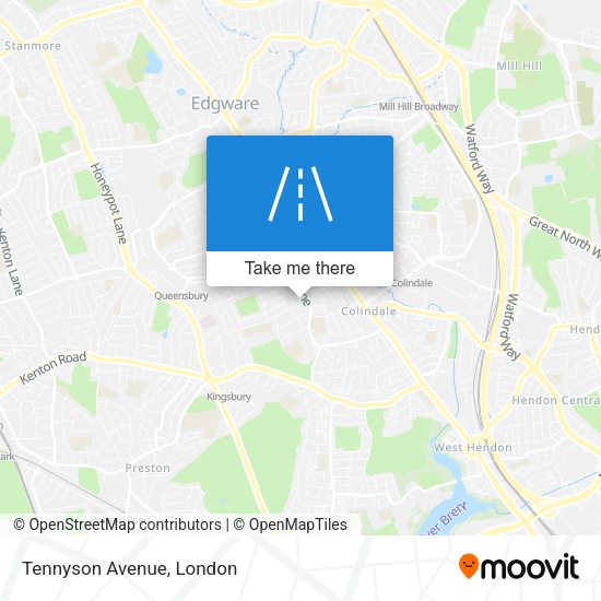 Tennyson Avenue map