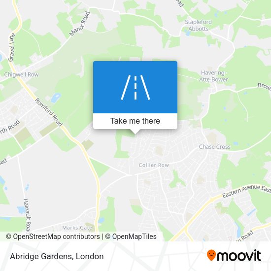 Abridge Gardens map