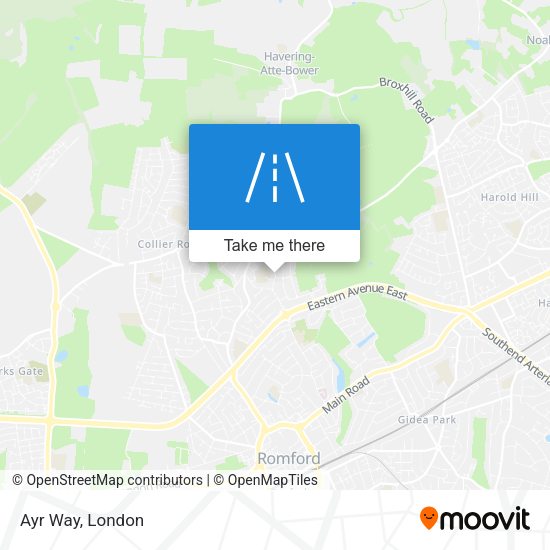 Ayr Way map