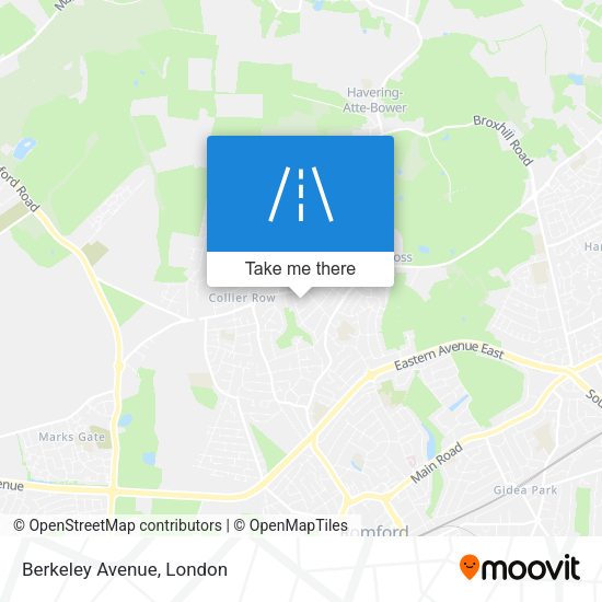 Berkeley Avenue map