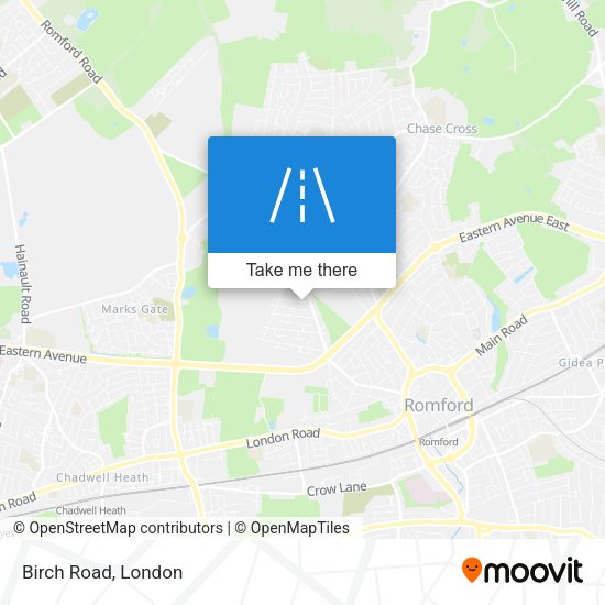 Birch Road map