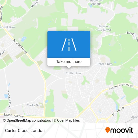 Carter Close map