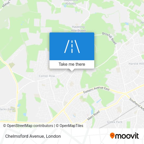 Chelmsford Avenue map