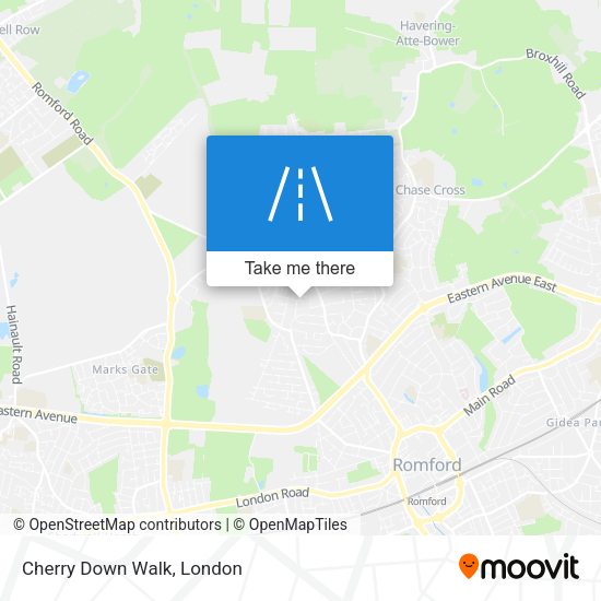 Cherry Down Walk map