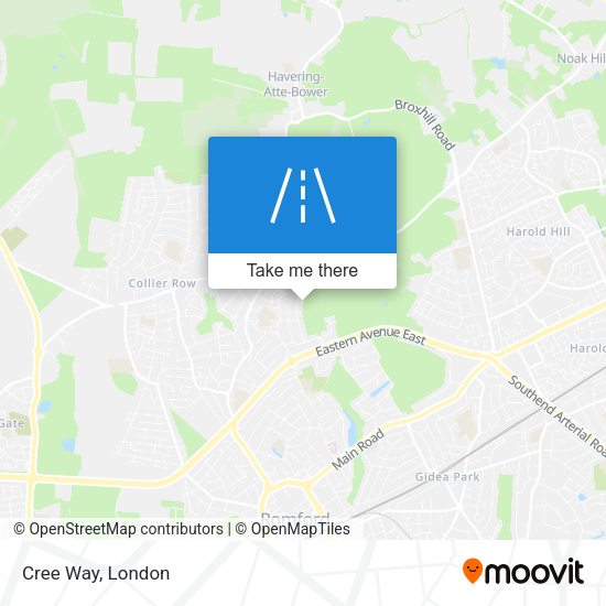 Cree Way map