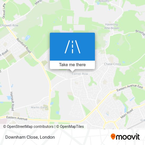 Downham Close map