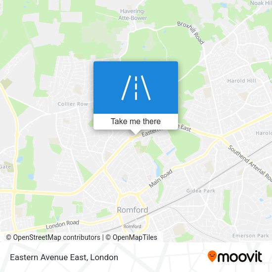 Eastern Avenue East map