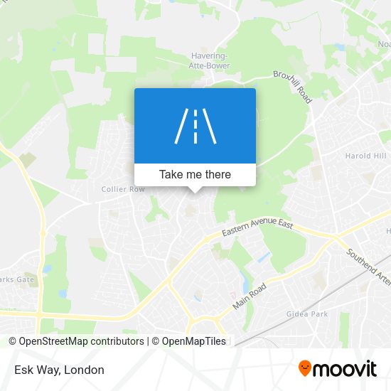 Esk Way map