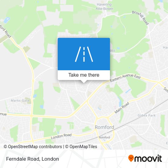 Ferndale Road map