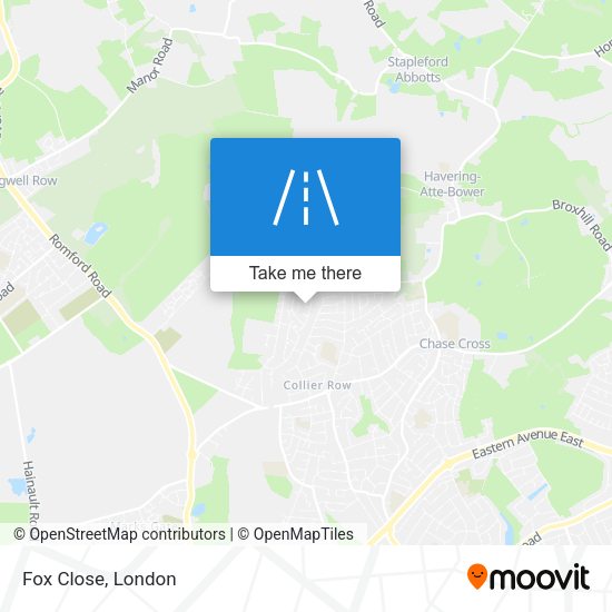 Fox Close map