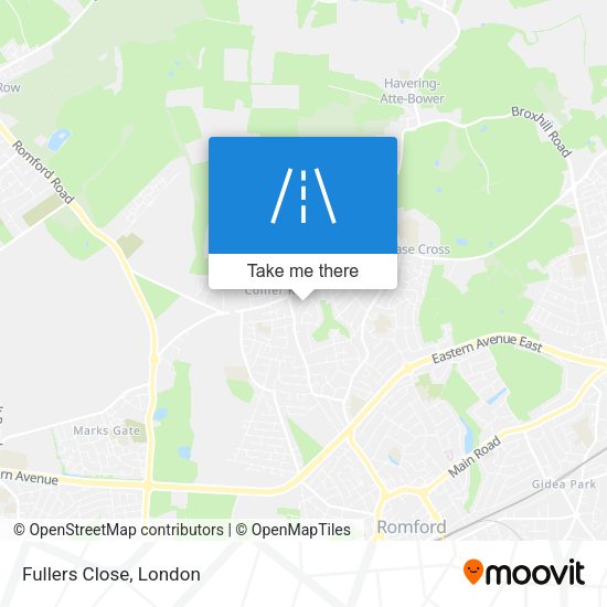 Fullers Close map