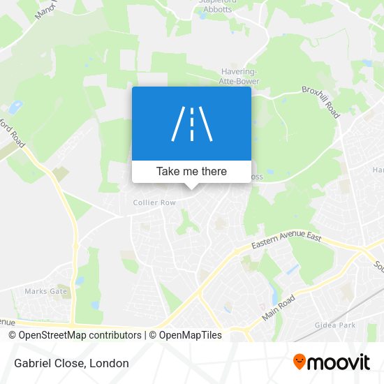 Gabriel Close map
