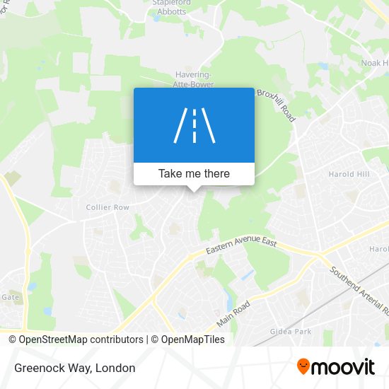 Greenock Way map