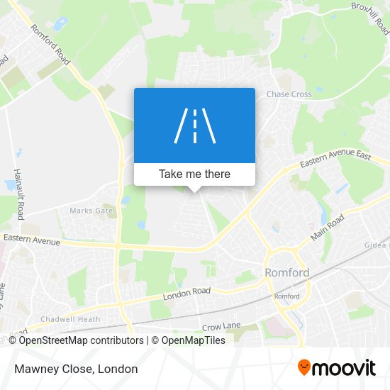Mawney Close map