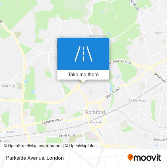 Parkside Avenue map