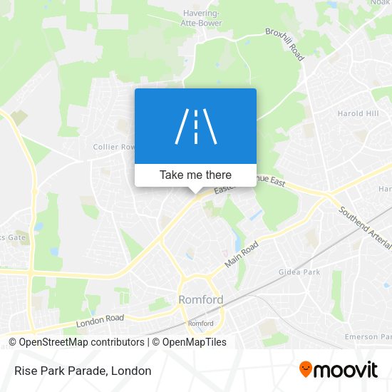 Rise Park Parade map