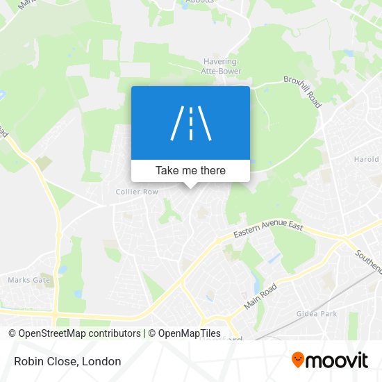 Robin Close map