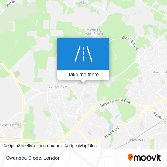 Swansea Close map