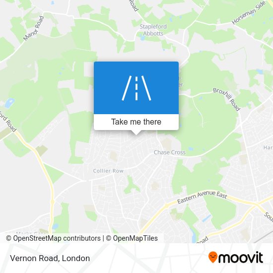 Vernon Road map