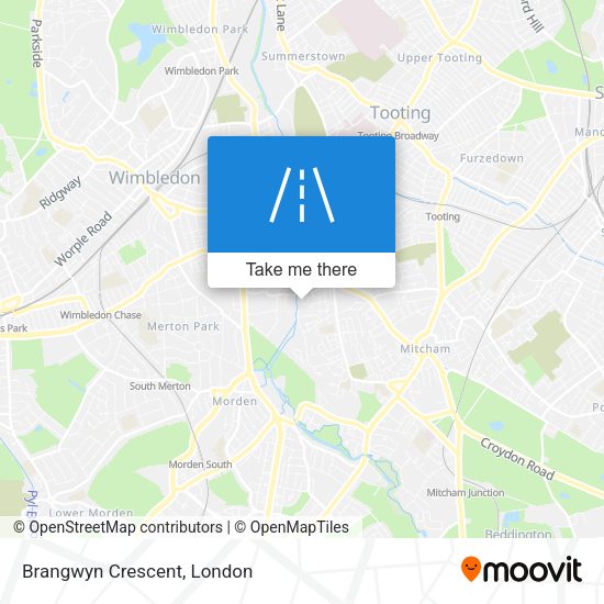 Brangwyn Crescent map