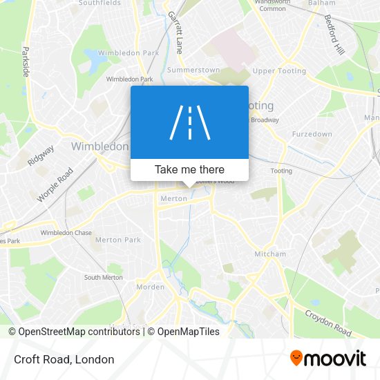 Croft Road map
