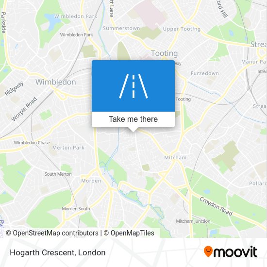 Hogarth Crescent map