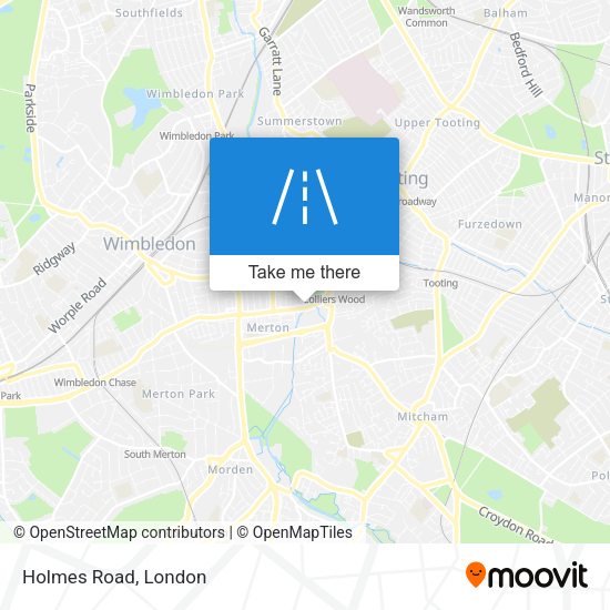 Holmes Road map