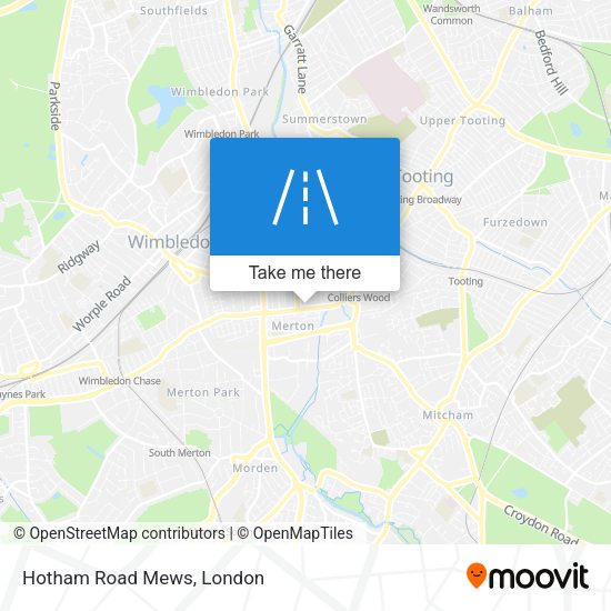 Hotham Road Mews map