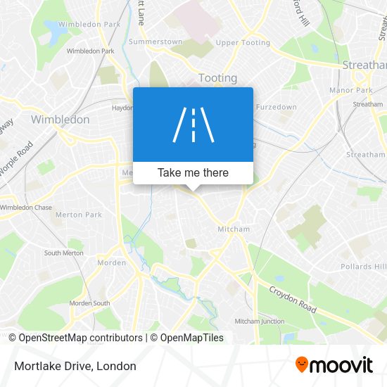 Mortlake Drive map