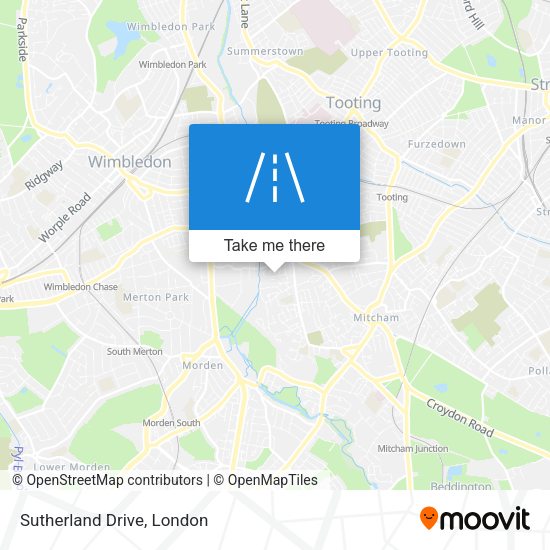 Sutherland Drive map