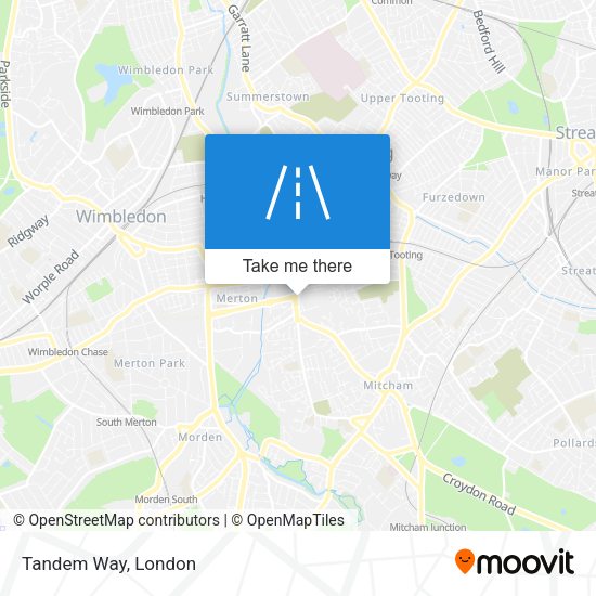 Tandem Way map