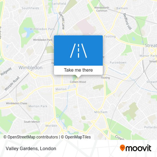 Valley Gardens map
