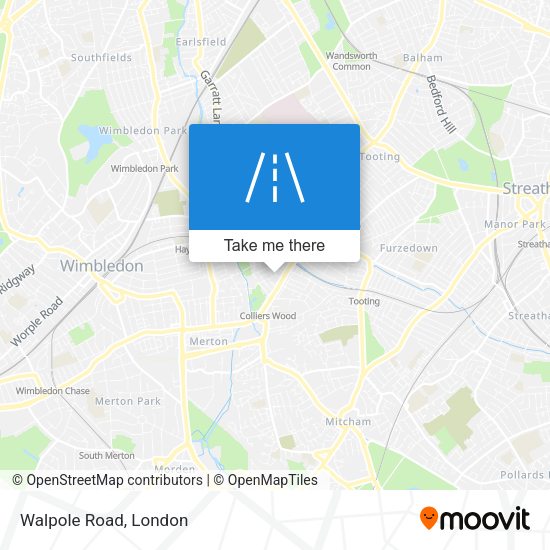 Walpole Road map