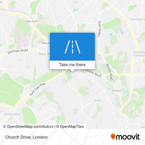 Church Drive map