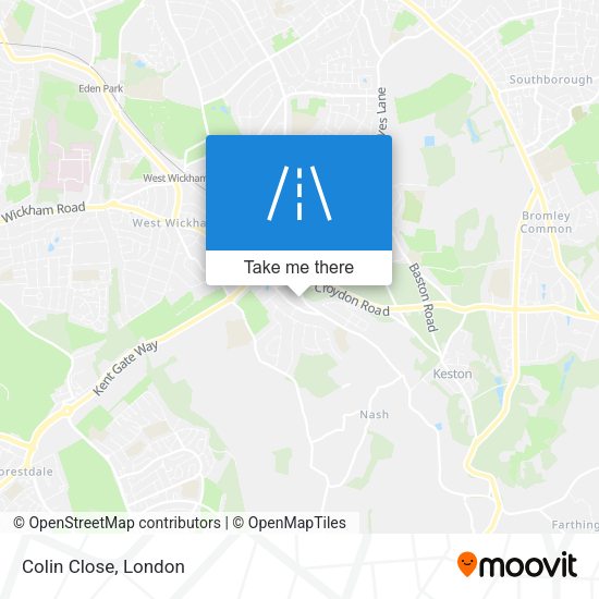 Colin Close map