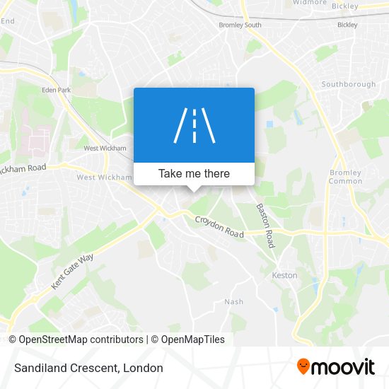Sandiland Crescent map