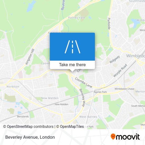 Beverley Avenue map
