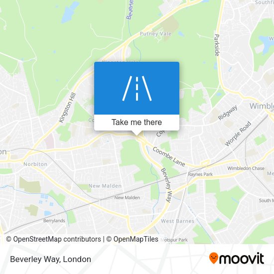 Beverley Way map