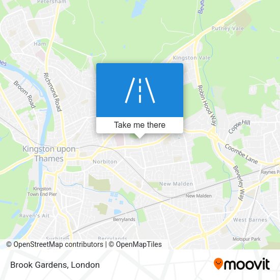 Brook Gardens map