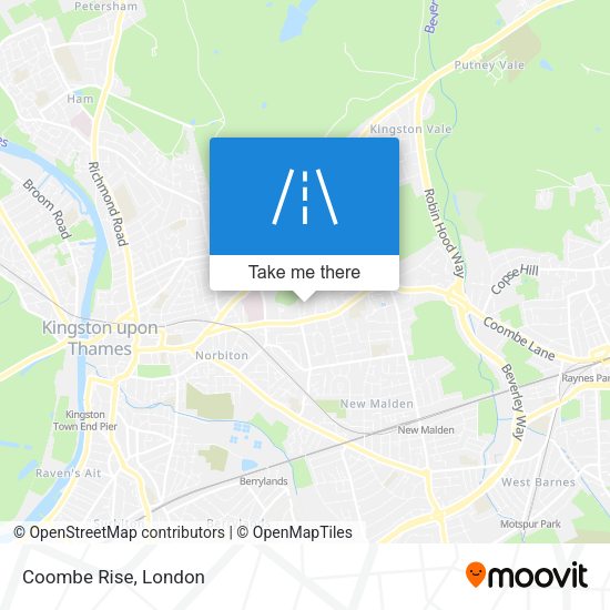 Coombe Rise map