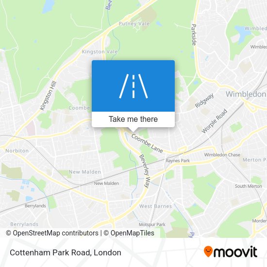 Cottenham Park Road map
