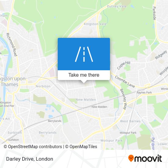 Darley Drive map