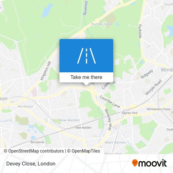 Devey Close map