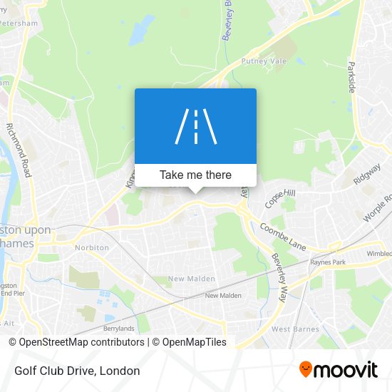 Golf Club Drive map