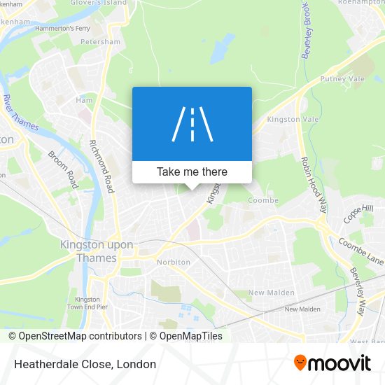 Heatherdale Close map