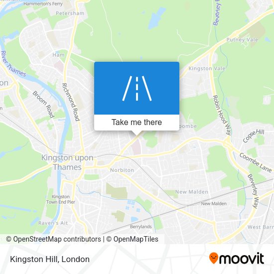 Kingston Hill map