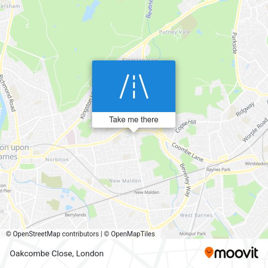 Oakcombe Close map