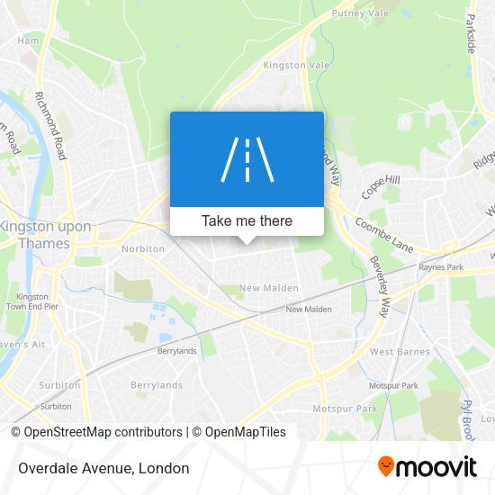 Overdale Avenue map